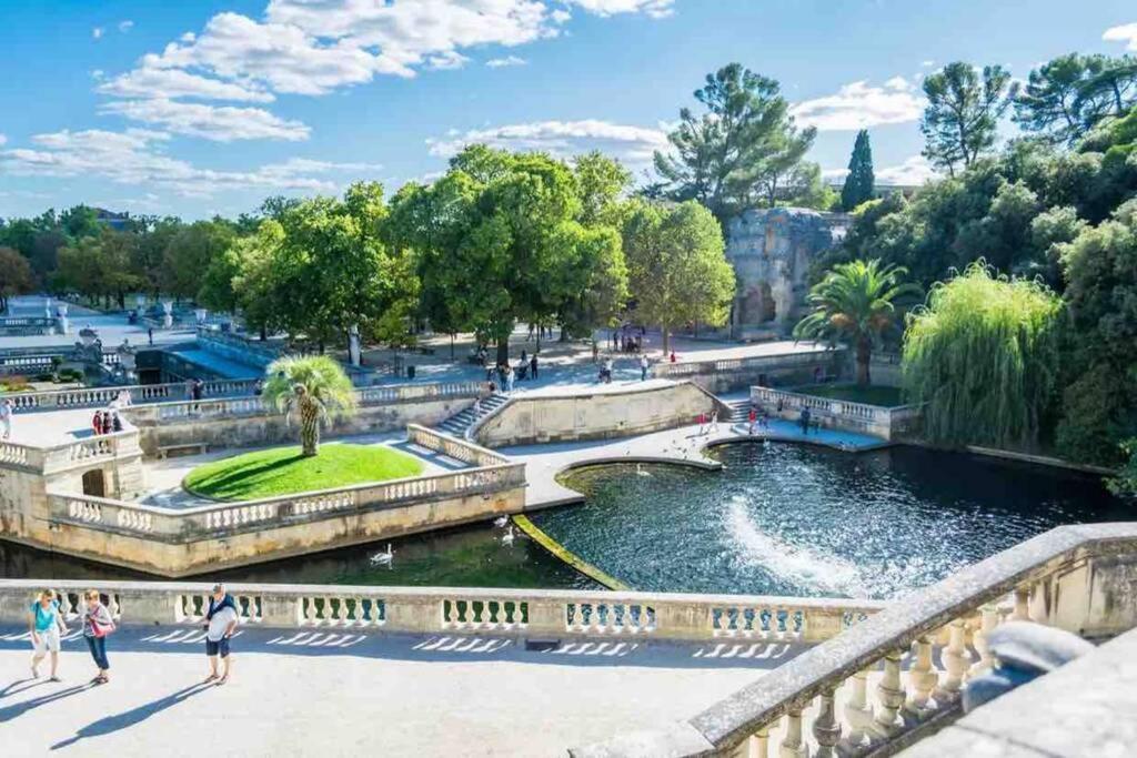 Appartement LE JAD Joli F2 proche Gare, Arènes avec terrasse privée à Nîmes Extérieur photo